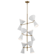 Kichler 52568CPZWH 12 Light Foyer Chandelier, Champagne Bronze (4)