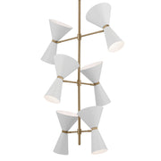Kichler 52568CPZWH 12 Light Foyer Chandelier, Champagne Bronze (5)