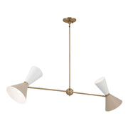 Kichler 52569CPZGRG Four Light Linear Chandelier, Champagne Bronze (2)
