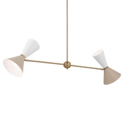 Kichler 52569CPZGRG Four Light Linear Chandelier, Champagne Bronze (3)