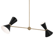 Kichler 52569CPZBK Four Light Linear Chandelier, Champagne Bronze (3)