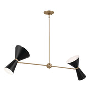 Kichler 52569CPZBK Four Light Linear Chandelier, Champagne Bronze (4)