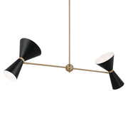 Kichler 52569CPZBK Four Light Linear Chandelier, Champagne Bronze (5)