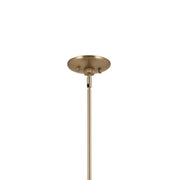 Kichler 52569CPZWH Four Light Linear Chandelier, Champagne Bronze (6)