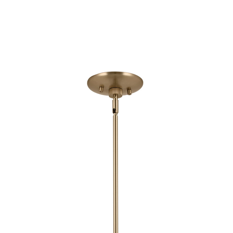 Kichler 52569CPZWH Four Light Linear Chandelier, Champagne Bronze (6)