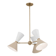 Kichler 52565CPZGRG Six Light Chandelier, Champagne Bronze (2)
