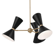 Kichler 52565CPZBK Six Light Chandelier, Champagne Bronze (3)