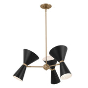 Kichler 52565CPZBK Six Light Chandelier, Champagne Bronze (4)