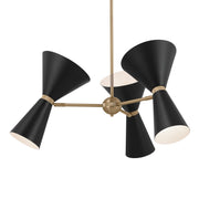 Kichler 52565CPZBK Six Light Chandelier, Champagne Bronze (5)