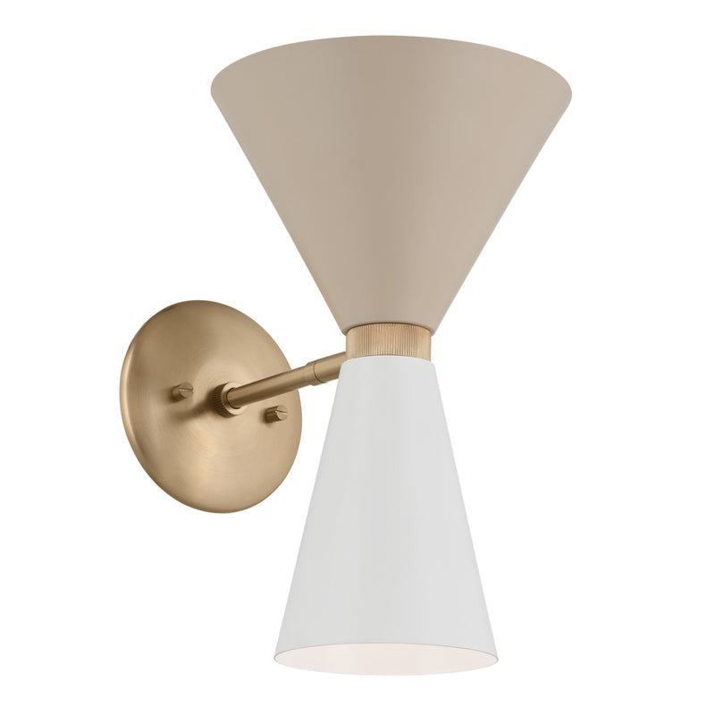 Kichler 52570CPZGRG Two Light Wall Sconce, Champagne Bronze (2)