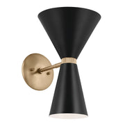 Kichler 52570CPZBK Two Light Wall Sconce, Champagne Bronze (2)