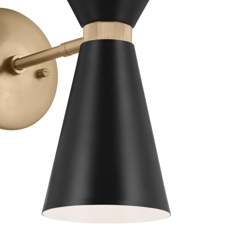 Kichler 52570CPZBK Two Light Wall Sconce, Champagne Bronze (3)
