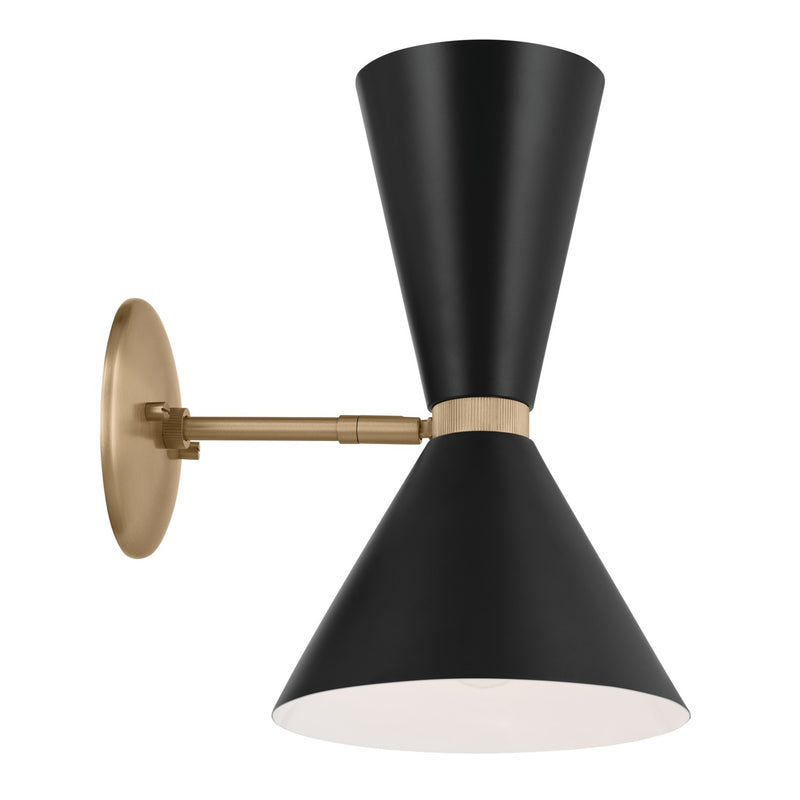 Kichler 52570CPZBK Two Light Wall Sconce, Champagne Bronze (6)