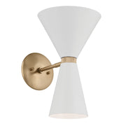 Kichler 52570CPZWH Two Light Wall Sconce, Champagne Bronze (2)