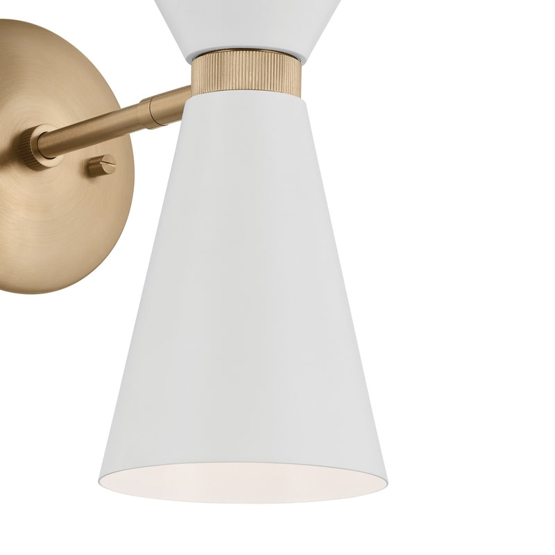 Kichler 52570CPZWH Two Light Wall Sconce, Champagne Bronze (3)
