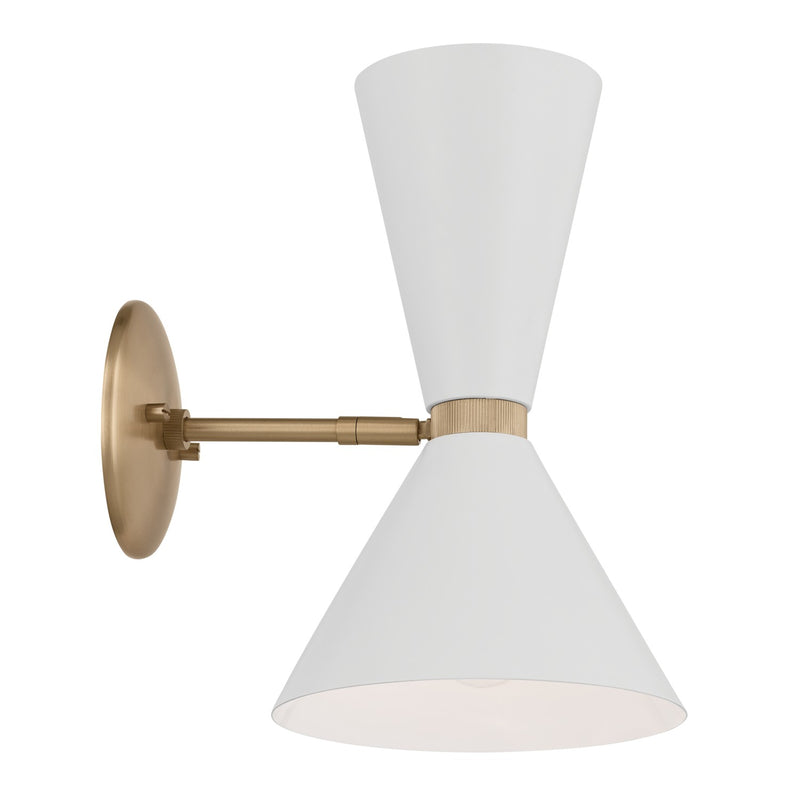 Kichler 52570CPZWH Two Light Wall Sconce, Champagne Bronze (6)