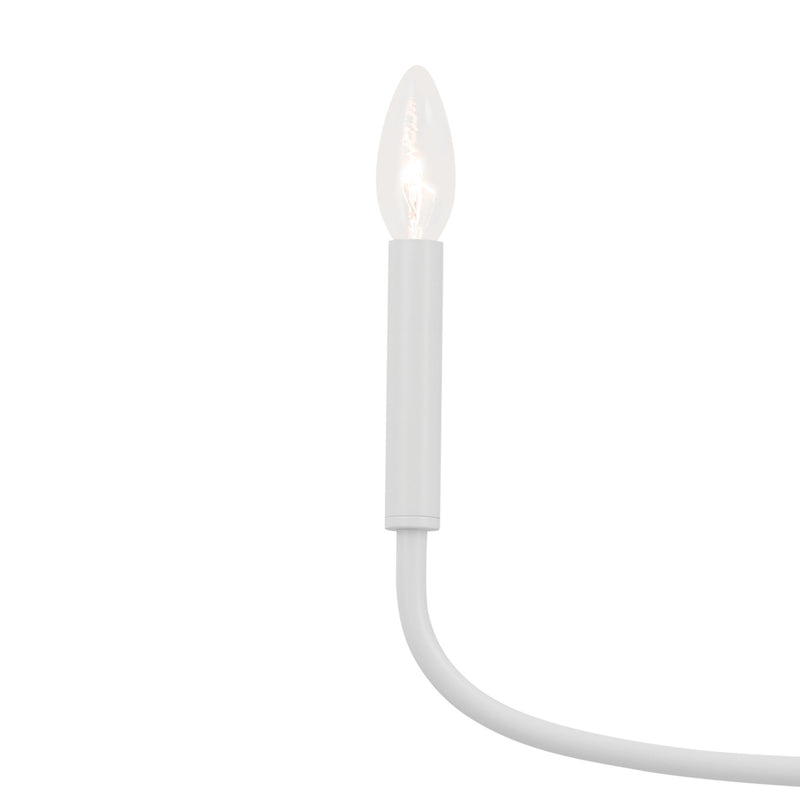 Kichler 52525WH Six Light Chandelier, White (3)