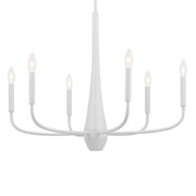 Kichler 52525WH Six Light Chandelier, White (4)