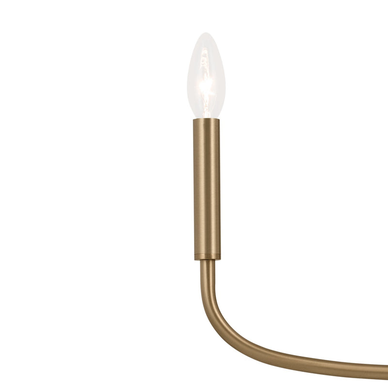Kichler 52525CPZ Six Light Chandelier, Champagne Bronze (3)