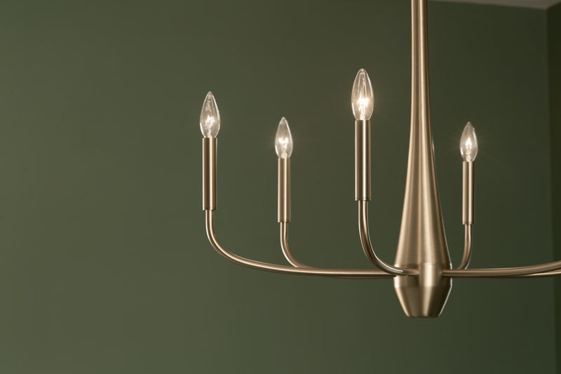 Kichler 52525CPZ Six Light Chandelier, Champagne Bronze (5)