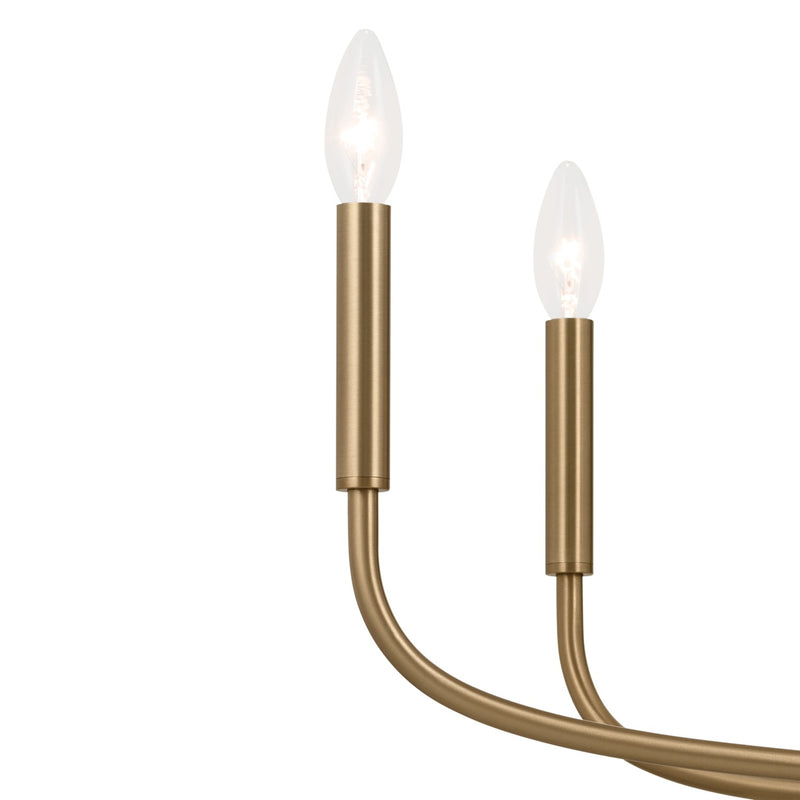 Kichler 52526CPZ Eight Light Chandelier, Champagne Bronze (3)