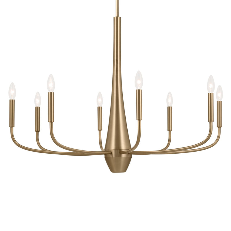 Kichler 52526CPZ Eight Light Chandelier, Champagne Bronze (4)