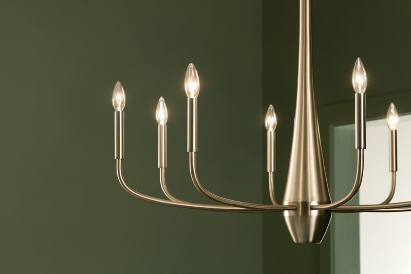 Kichler 52526CPZ Eight Light Chandelier, Champagne Bronze (5)