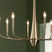 Kichler 52526CPZ Eight Light Chandelier, Champagne Bronze (6)