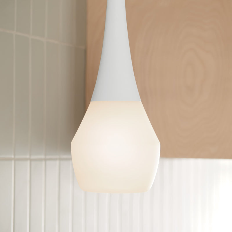 Kichler 52529WH One Light Pendant, White (5)