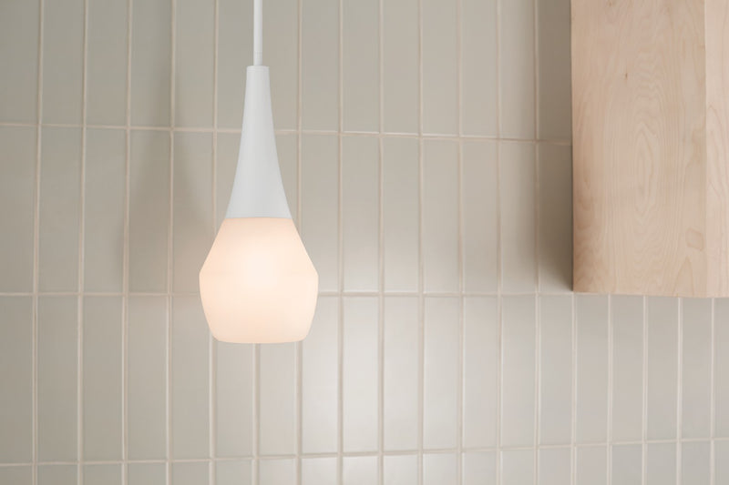 Kichler 52529WH One Light Pendant, White (6)