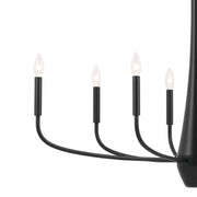 Kichler 52528BK Eight Light Chandelier, Black (3)