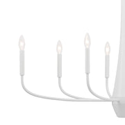 Kichler 52528WH Eight Light Chandelier, White (3)