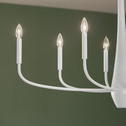 Kichler 52528WH Eight Light Chandelier, White (6)
