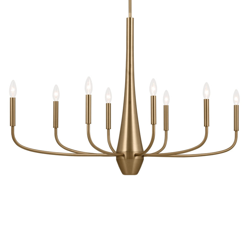 Kichler 52528CPZ Eight Light Chandelier, Champagne Bronze (3)
