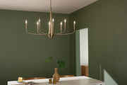 Kichler 52528CPZ Eight Light Chandelier, Champagne Bronze (6)