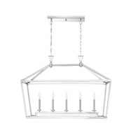 Savoy House 1-424-5-109 Five Light Linear Chandelier, Polished Nickel (2)