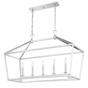Savoy House 1-424-5-109 Five Light Linear Chandelier, Polished Nickel (4)