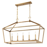Savoy House 1-424-5-322 Five Light Linear Chandelier, Warm Brass (4)