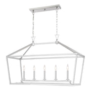 Savoy House 1-424-5-SN Five Light Linear Chandelier, Satin Nickel (3)