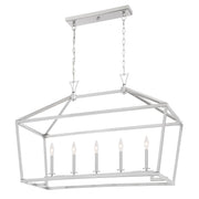 Savoy House 1-424-5-SN Five Light Linear Chandelier, Satin Nickel (4)