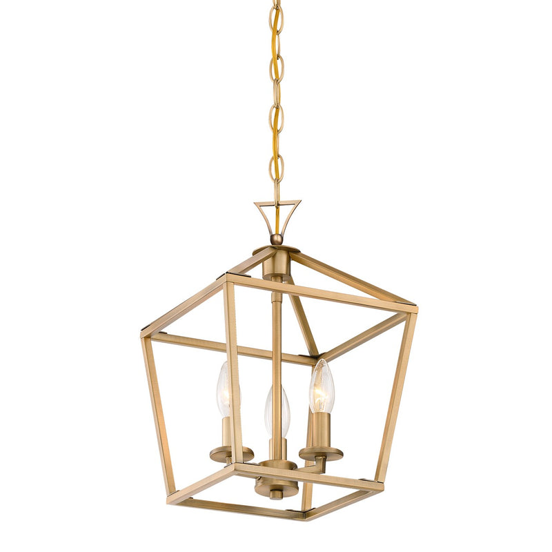 Savoy House 3-420-3-322 Three Light Pendant, Warm Brass (4)