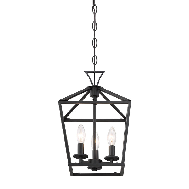 Savoy House 3-420-3-89 Three Light Pendant, Matte Black (5)