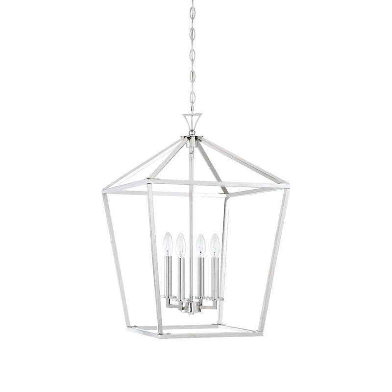 Savoy House 3-421-4-109 Four Light Pendant, Polished Nickel (2)