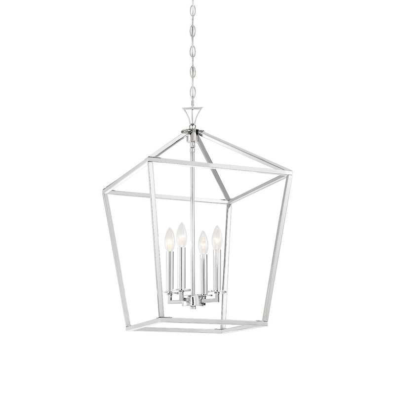 Savoy House 3-421-4-109 Four Light Pendant, Polished Nickel (3)