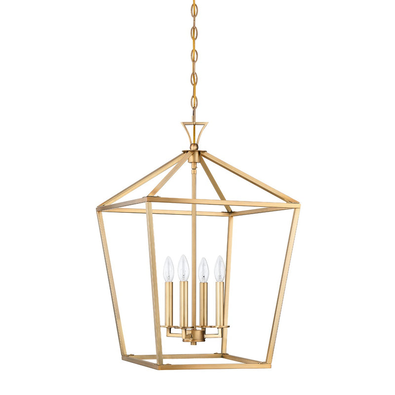 Savoy House 3-421-4-322 Four Light Pendant, Warm Brass (2)