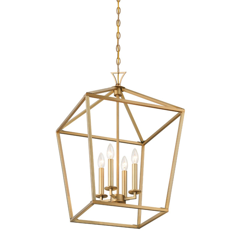 Savoy House 3-421-4-322 Four Light Pendant, Warm Brass (4)