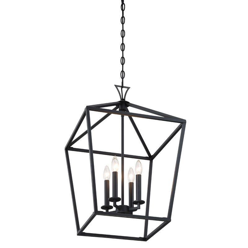 Savoy House 3-421-4-89 Four Light Pendant, Matte Black (4)