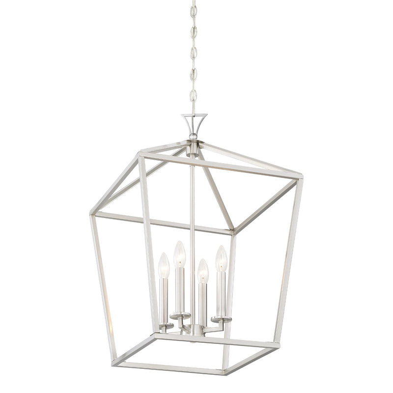 Savoy House 3-421-4-SN Four Light Pendant, Satin Nickel (4)