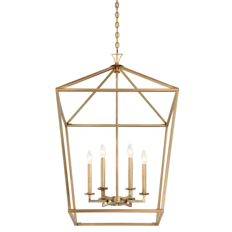 Savoy House 3-422-6-322 Six Light Pendant, Warm Brass (5)