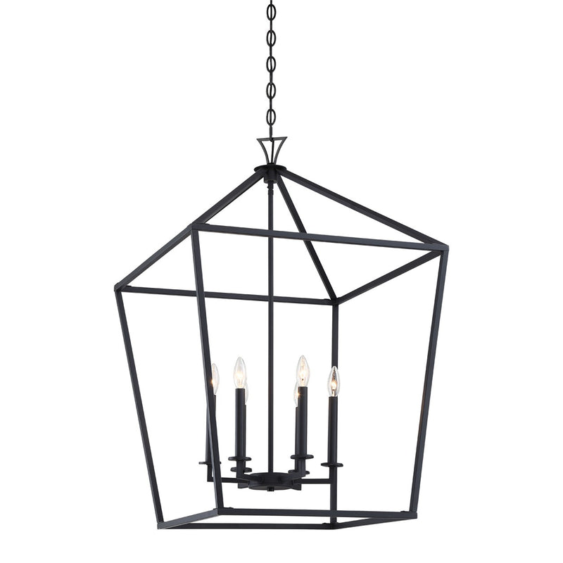 Savoy House 3-422-6-89 Six Light Pendant, Matte Black (3)
